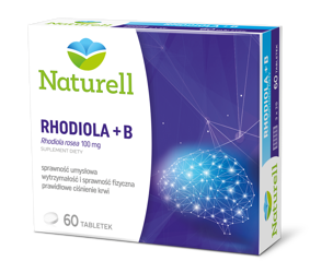 NATURELL Rhodiola + B, 60 tabletek
