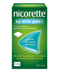 Nicorette Icy White Gum guma do żucia 2mg*105