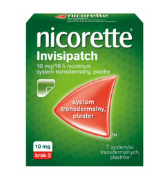 Nicorette Invisipatch 10 mg /16 h, 7 plastrów