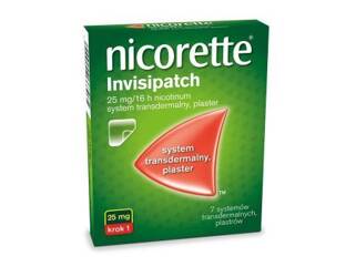 Nicorette Invisipatch 25 mg /16 h, 7 plastrów