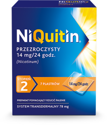 Niquitin Plastry 2 stopień 14 mg/24 h 7 sztuk
