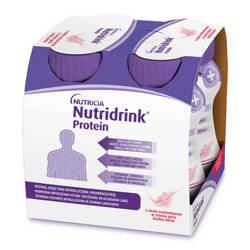 Nutridrink Protein o smaku truskawkowym 4x125 ml 