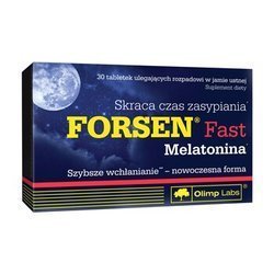 OLIMP Forsen Fast Melatonina  30 tabletek ulegających rozpadowi w jamie ustnej