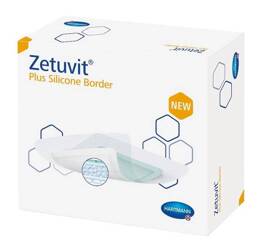 Opatrunek ZETUVIT Plus Silicone Border 12,5 cm x12,5 cm 1 sztuka