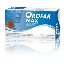 Orofar MAX, 20 tabletek do ssania