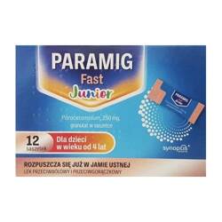 PARAMIG Fast Junior 250 mg granulat, 12 saszetek