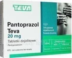 Pantoprazol TEVA 20mg , 14 tabletek dojelitowych
