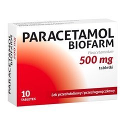 Paracetamol Biofarm  500mg 10 tabletek