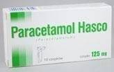 Paracetamol Hasco 0,125g x 10czop.