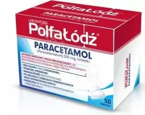 Paracetamol Polfa-Łódź 500mg 20 tabletek