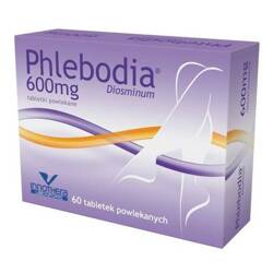 Phlebodia tabletki powlekane 600 mg, 60 tabletek