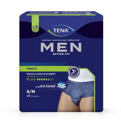 Pielucho-majtki TENA Men Pants Normal Grey S/M 9 sztuk