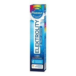Plusssz Elektrolity + 100% Multiwitamina, tabletki musujące, 24 sztuk