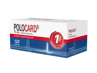 Polocard 75 mg,120 tabletek dojelitowych