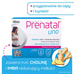 Prenatal UNO – planowanie i 1. trymestr ciąży, 30 kapsułek