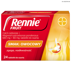 Rennie Fruit, 24 tabletek do ssania