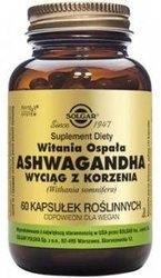 SOLGAR Ashwagandha wyciąg z korzenia (Witania Ospała) 60 kapsułek