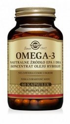 SOLGAR Omega 3 naturalne źródło EPA i DHA 60 kapsułek