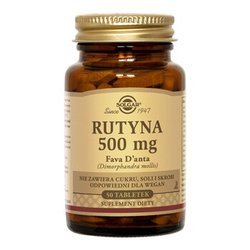 SOLGAR Rutyna 500 mg, 50 tabletek