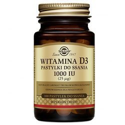 SOLGAR Witamina D3 1000, 100 tabletek