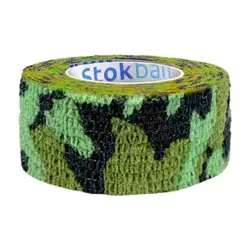 STOKBAN Samoprzylepny bandaż elastyczny moro zielony, 5cm