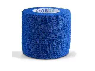 STOKBAN Samoprzylepny bandaż elastyczny niebieski, 2,5cm
