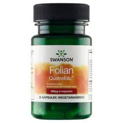 SWANSON Folate 800 mg, 30 kapsułek