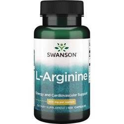 SWANSON L-Arginine 500 mg, 100 kapsułek