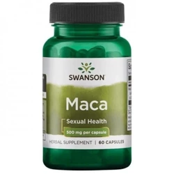 SWANSON Maca 500 mg, 60 kapsułek