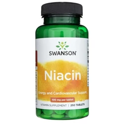 SWANSON Niacin 100 mg, 250 tabletek