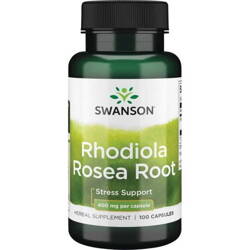 SWANSON Rhodiola Rosea Root 400 mg, 100 kapsułek