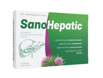 SanoHepatic tabletki powlekane 70 mg, 60 tabletek