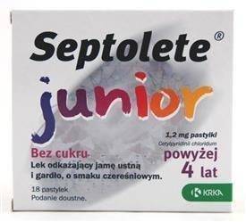Septolete Junior, 18 pastylek 