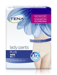 TENA Lady Pants Plus OTC Edition L (95-130 cm), bielizna chłonna, 8 sztuk