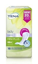 TENA Lady Slim Mini Plus, specjalistyczne podpaski, 16 sztuk