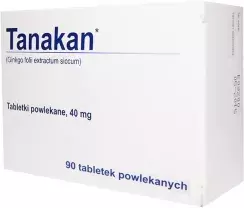 Tanakan 40 mg, 90 tabletki powlekane import