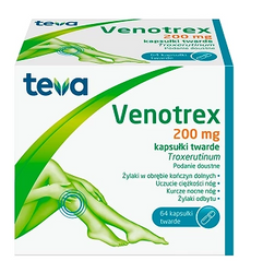 Venotrex 200 mg, 64 kapsułki