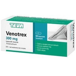 Venotrex 300 mg, 50 kapsułek