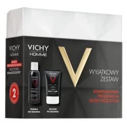 Vichy Homme, Xmass 2024, zestaw pianka do golenia i balsam po goleniu