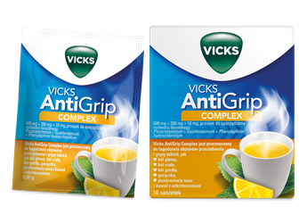Vicks AntiGrip Complex (SymptoMed Complete)-Cytrynowy 10 saszetek 