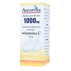 Vit. C 1000 Ascorvita 10 tabletek musjacych