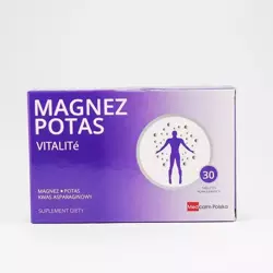 Vitalite Magnez Potas, 30 tabletek powlekanych