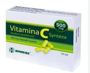 Vitamina C Synteza kapsułki twarde 0,5g 10kaps