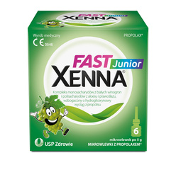 XENNA FAST JUNIOR mikrowlewka doodbytnicza 6 sztuk