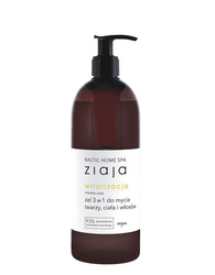 ZIAJA BALTIC Home SPA Witalizujący Żel 3w1 do mycia twarzy, ciała i włosów, 500 ml