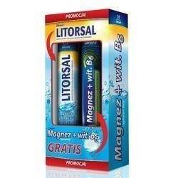 Zdrovit Litorsal 24 tabletki musujące + Zdrovit Magnez z witaminą B6 24 tabletek musujących gratis