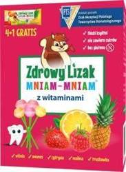 Zdrowy Lizak Mniam-Mniam z witaminami 4 szt.+1 gratis