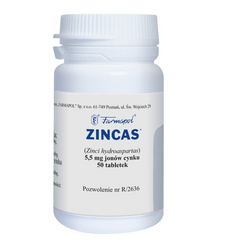 Zincas,  50 tabletek
