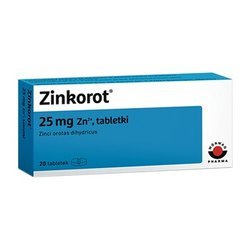 Zinkorot 25 mg Zn2+ 20 tabletek