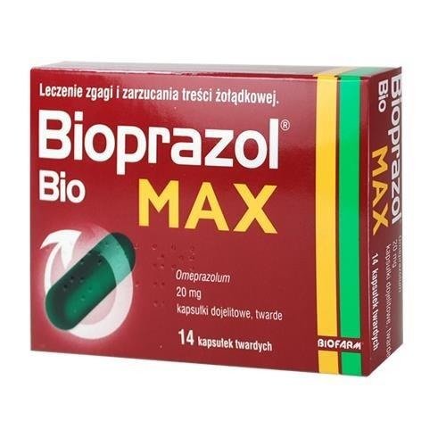 Bioprazol Bio Max 20mg 14 Kapsułek Apteka Leki I Suplementy UkŁad Pokarmowy Wrzody 7549